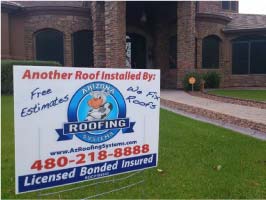 Another Roof Installed By: AZ Roofing Systems