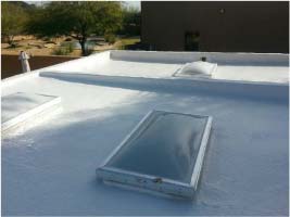 New Flat Roof With Skylight