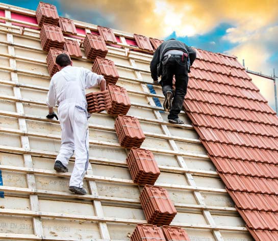 Tempe Roofing Contractors Installing Composite Roof Tiles